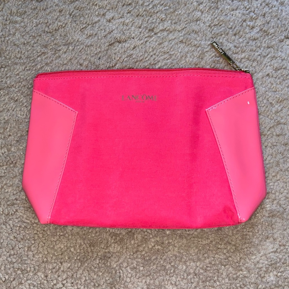 🌷Lancôme Paris Medium Hot Pink Cosmetic Bag